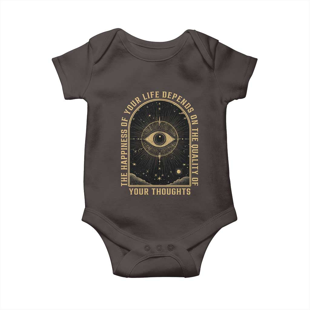 Marcus Aurelius Stoic Philosophy Baby Onesie The Happiness Of Your Life Depends On The Quality Of Your Thoughts