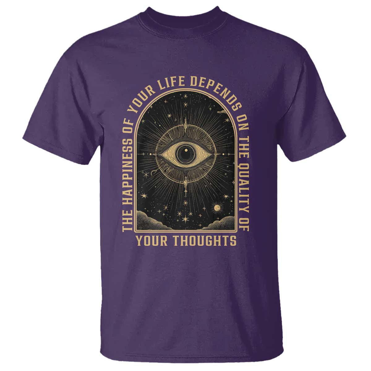 Marcus Aurelius Stoic Philosophy T Shirt The Happiness Of Your Life Depends On The Quality Of Your Thoughts