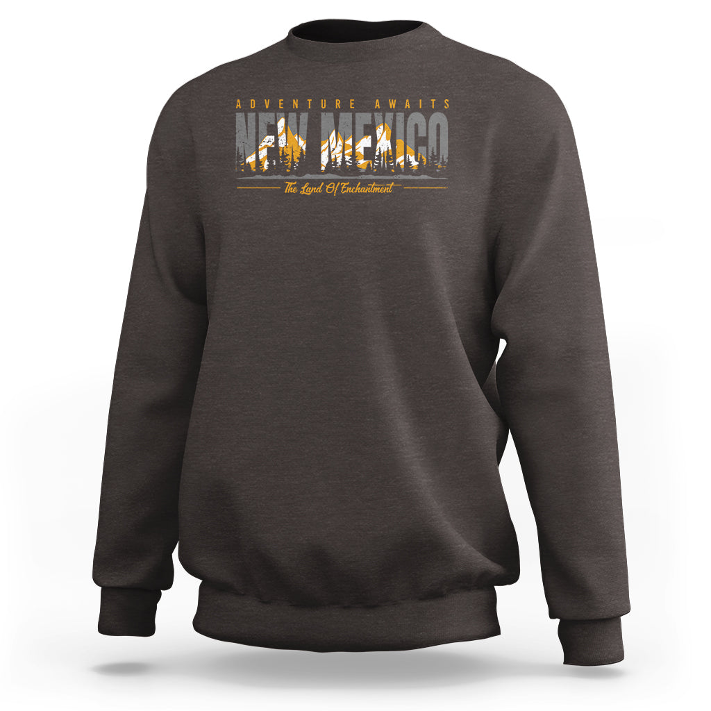 New Mexico Sweatshirt Adventure Awaits The Land Of Enchantment USA Outdoor - Wonder Print Shop
