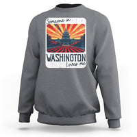 Someone In Washington Loves Me Sweatshirt U.S. Capitol Building DC - Wonder Print Shop