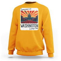 Someone In Washington Loves Me Sweatshirt U.S. Capitol Building DC - Wonder Print Shop