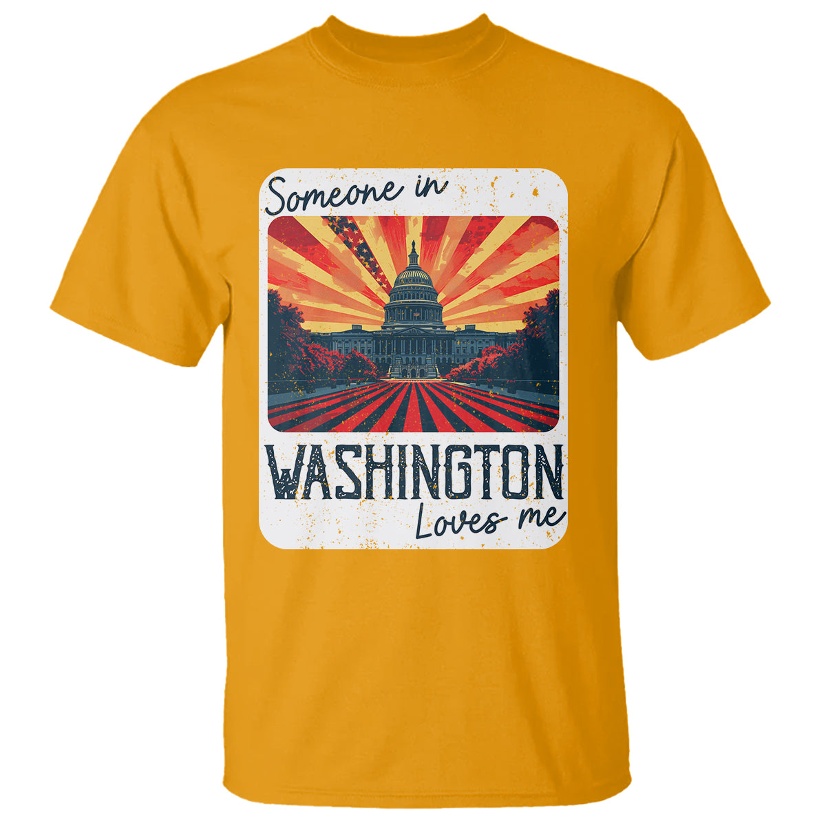 Someone In Washington Loves Me T Shirt U.S. Capitol Building DC - Wonder Print Shop
