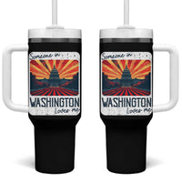 Someone In Washington Loves Me Tumbler With Handle U.S. Capitol Building DC
