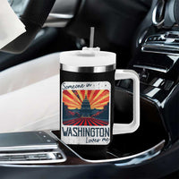 Someone In Washington Loves Me Tumbler With Handle U.S. Capitol Building DC