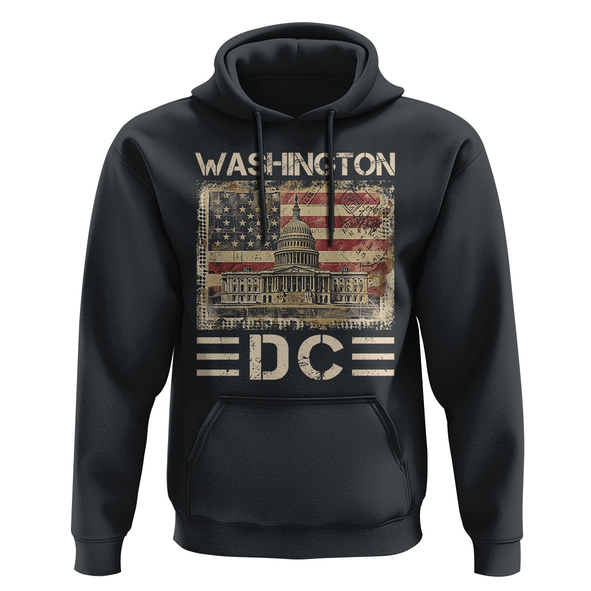 Washington DC Lover U.S. Capitol Building Hoodie - Wonder Print Shop