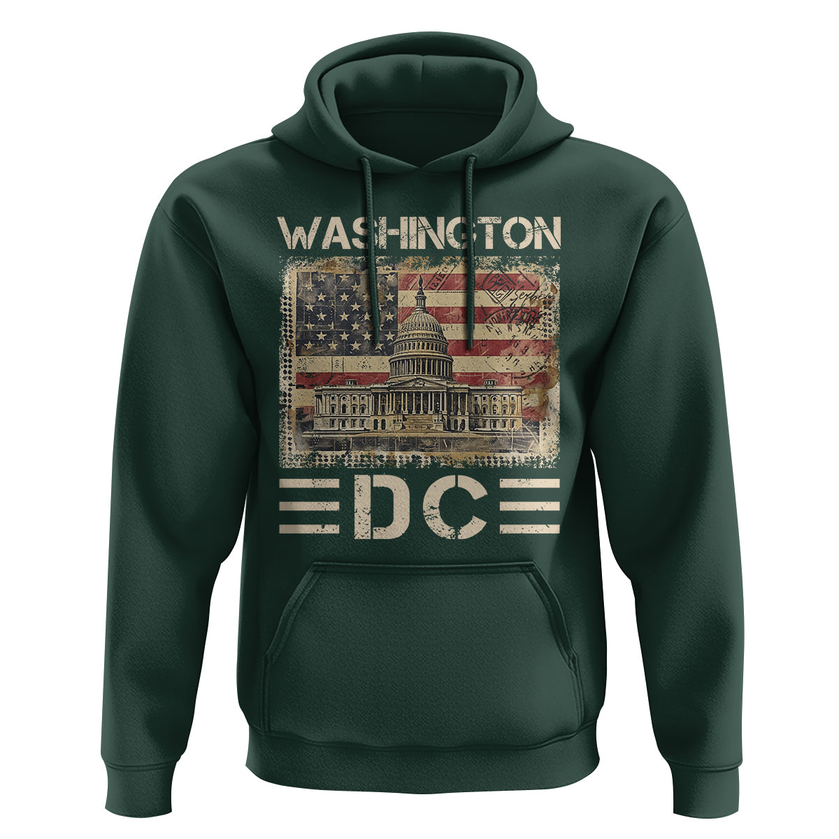 Washington DC Lover U.S. Capitol Building Hoodie - Wonder Print Shop