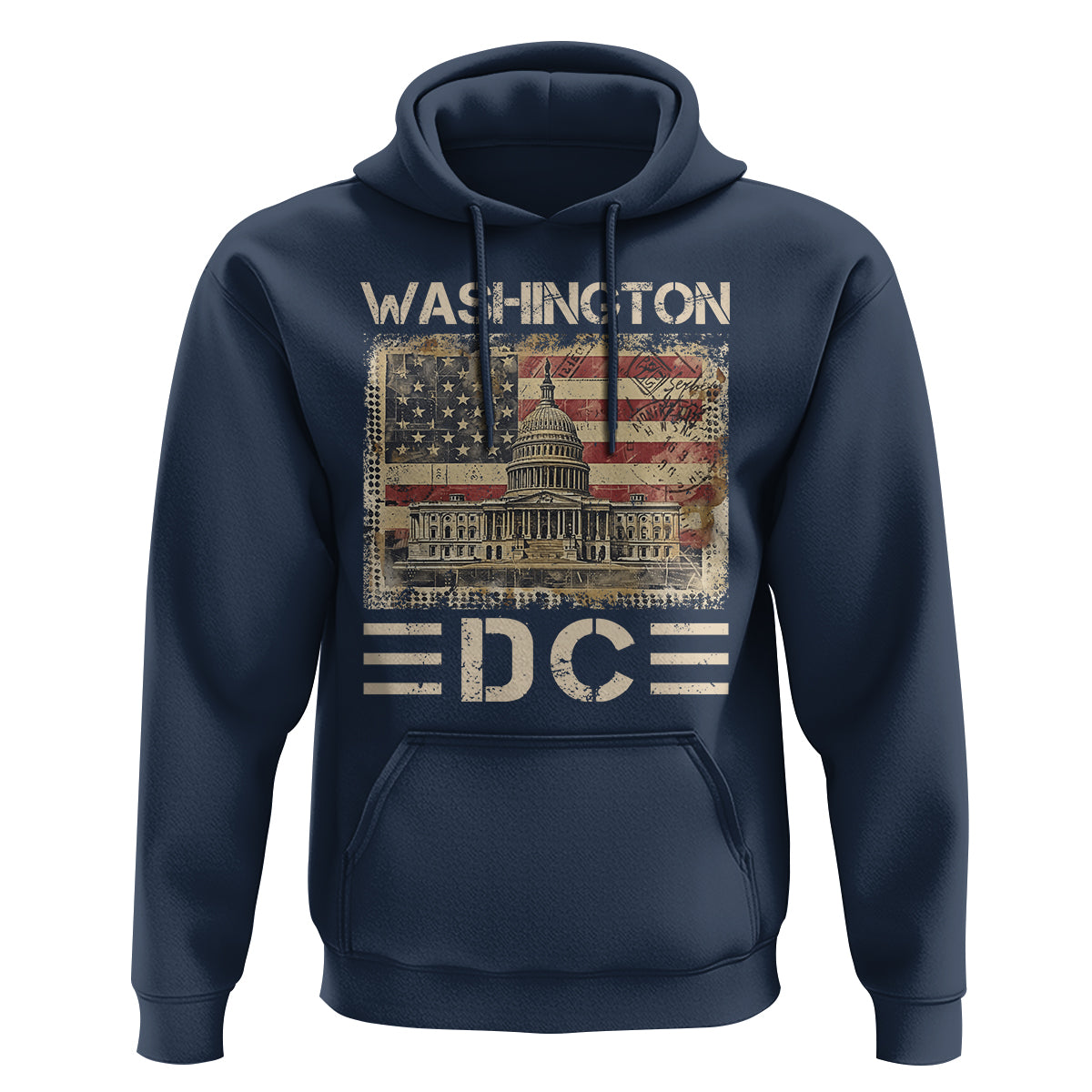 Washington DC Lover U.S. Capitol Building Hoodie - Wonder Print Shop