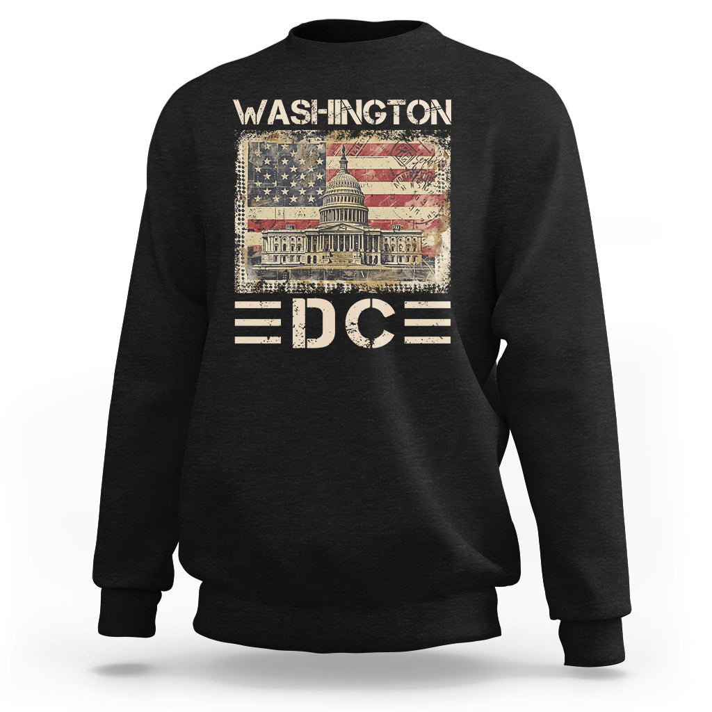 Washington DC Lover U.S. Capitol Building Sweatshirt - Wonder Print Shop