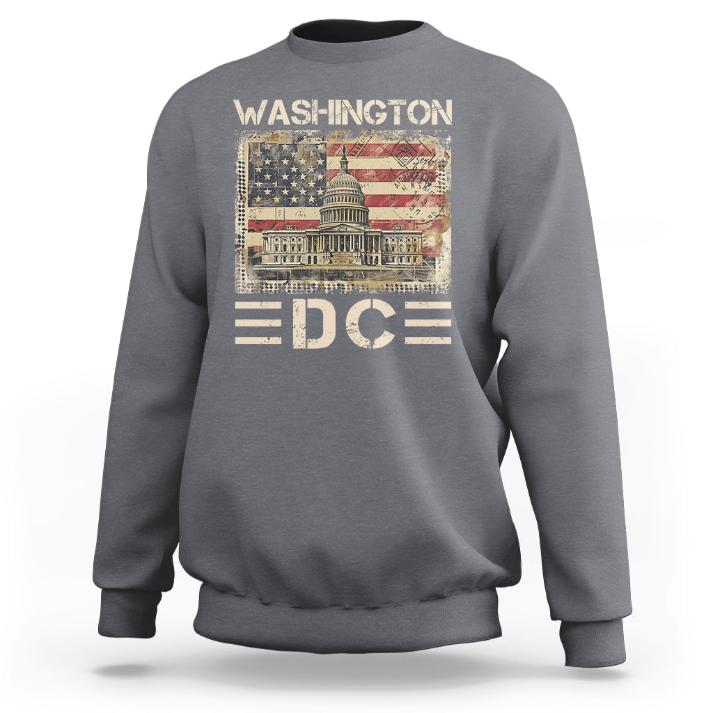 Washington DC Lover U.S. Capitol Building Sweatshirt - Wonder Print Shop
