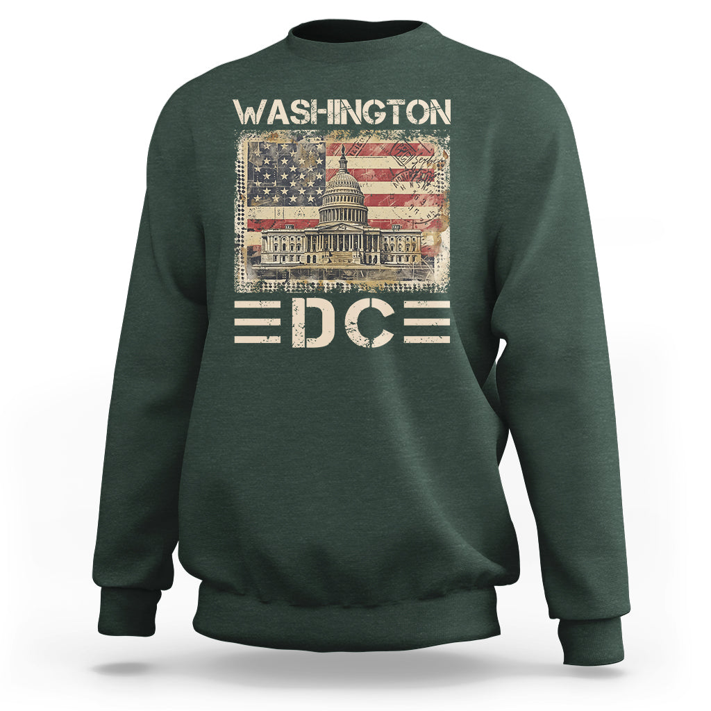 Washington DC Lover U.S. Capitol Building Sweatshirt - Wonder Print Shop