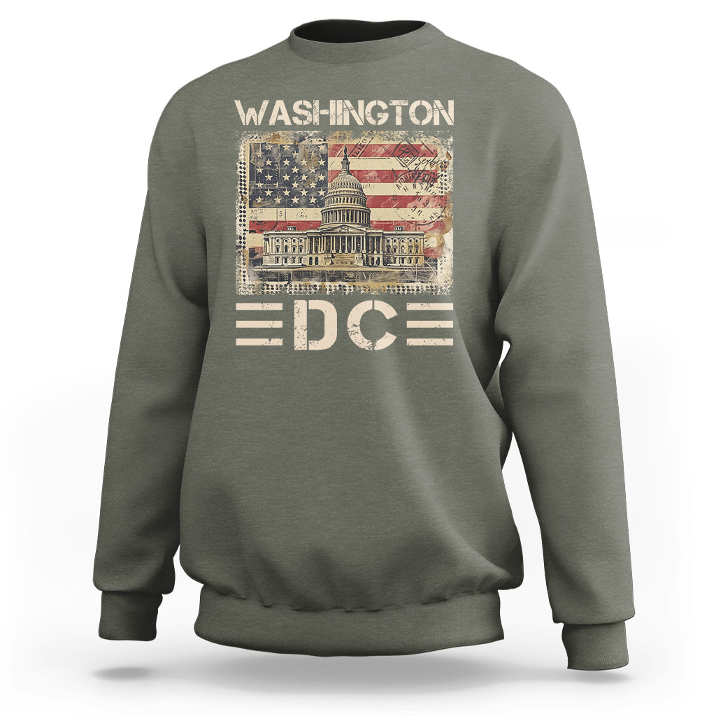 Washington DC Lover U.S. Capitol Building Sweatshirt - Wonder Print Shop