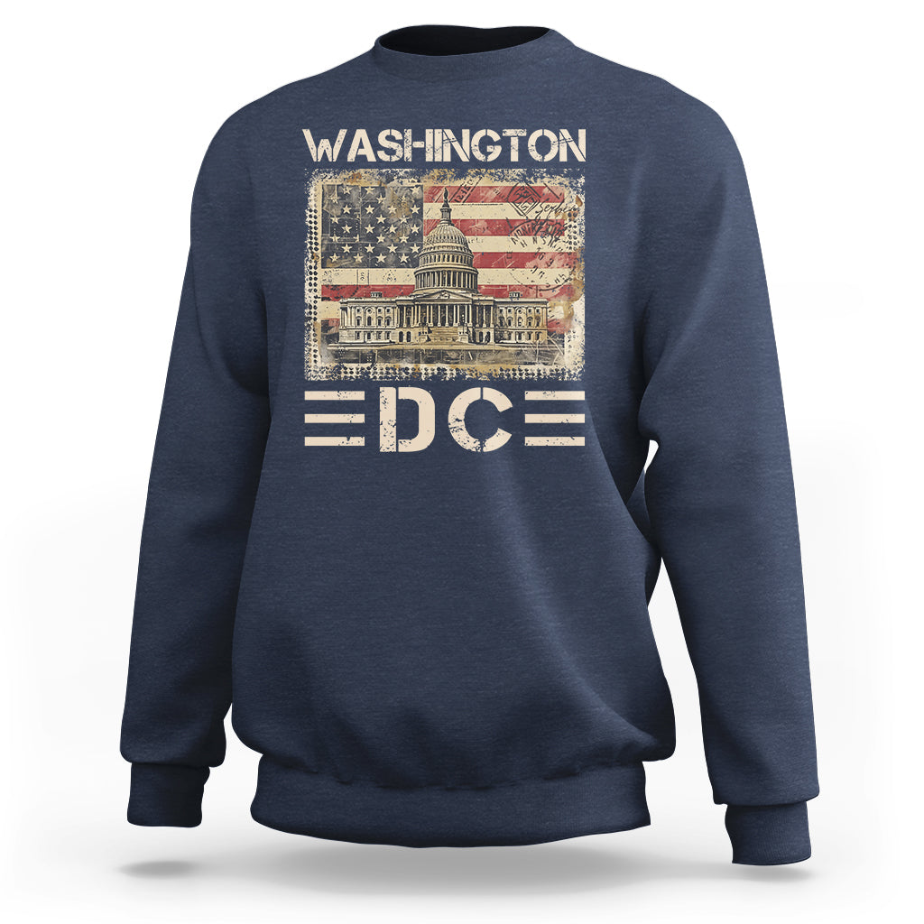 Washington DC Lover U.S. Capitol Building Sweatshirt - Wonder Print Shop