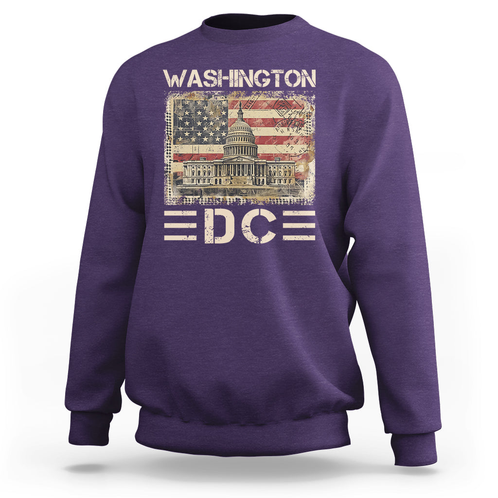 Washington DC Lover U.S. Capitol Building Sweatshirt - Wonder Print Shop