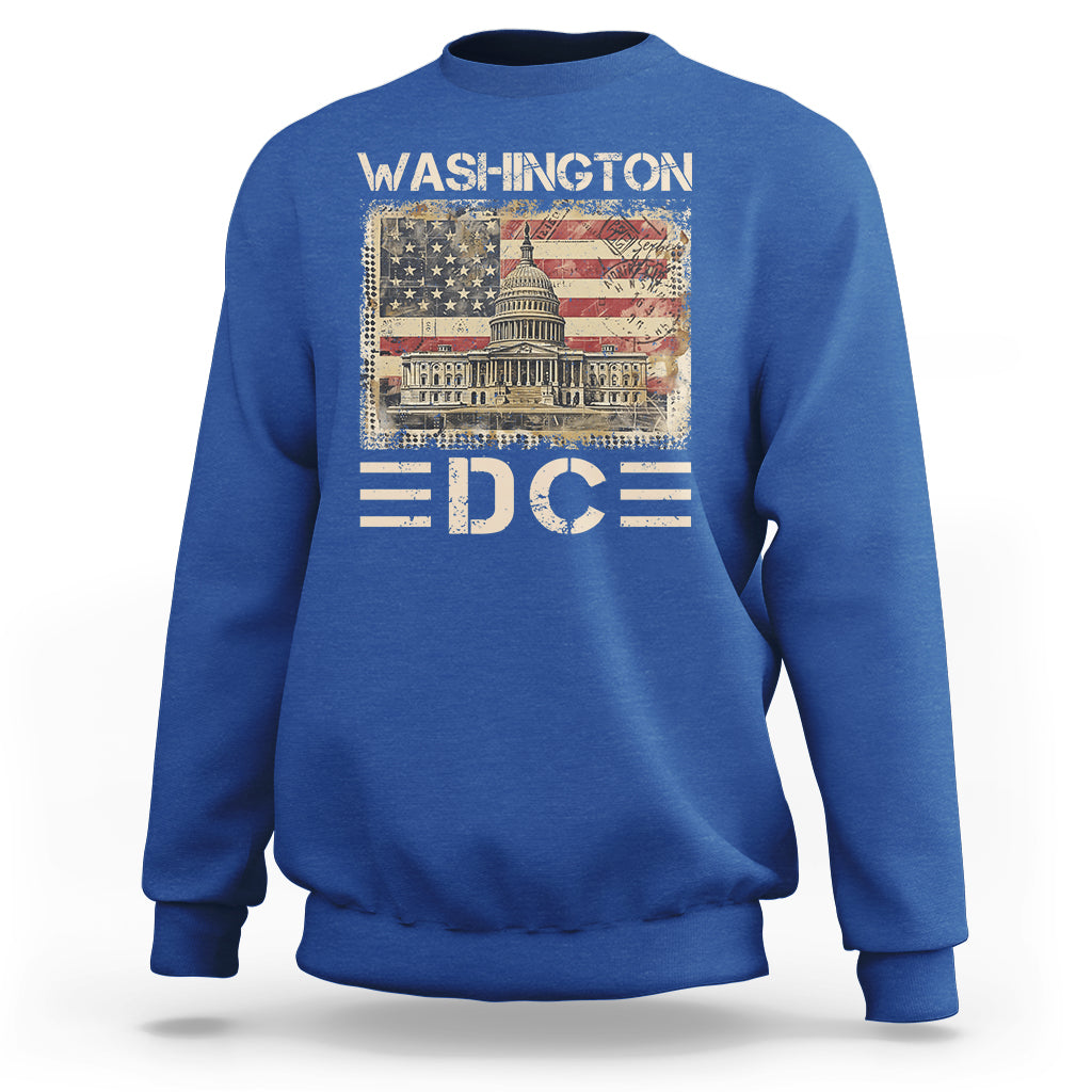 Washington DC Lover U.S. Capitol Building Sweatshirt - Wonder Print Shop