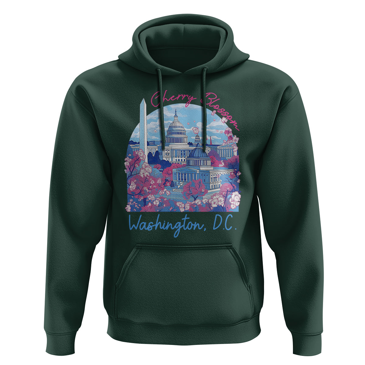 Washington DC Lover Cherry Blossom Hoodie - Wonder Print Shop