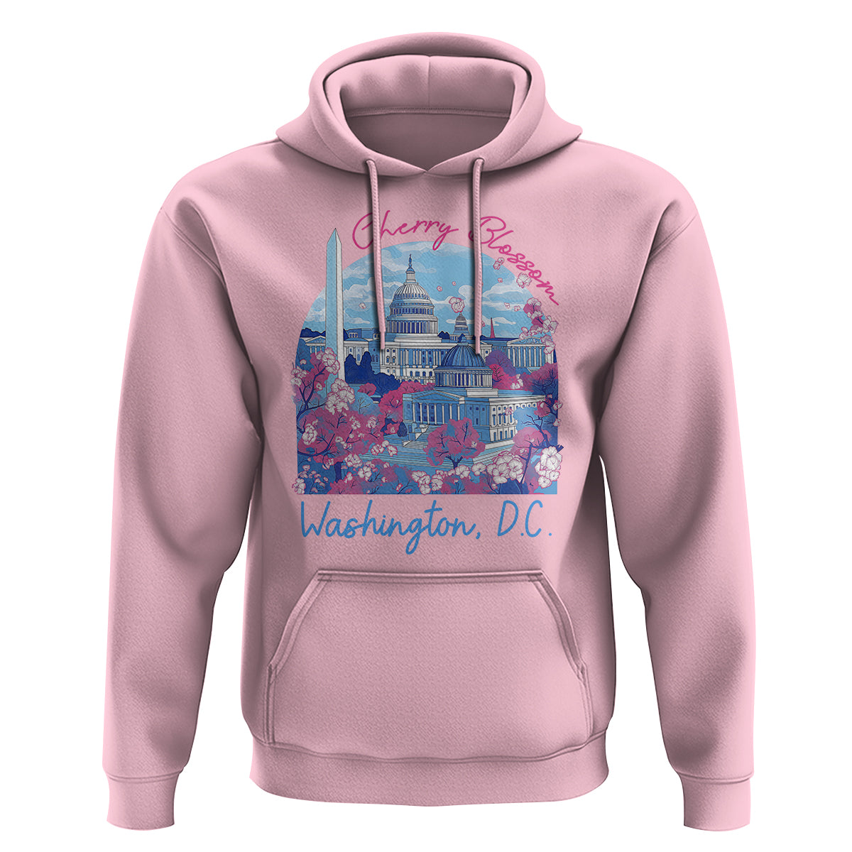 Washington DC Lover Cherry Blossom Hoodie - Wonder Print Shop