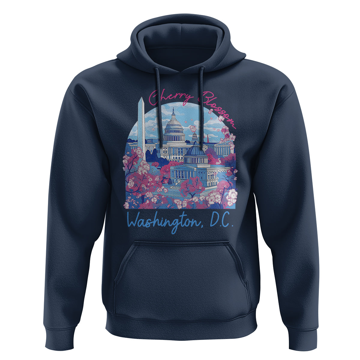 Washington DC Lover Cherry Blossom Hoodie - Wonder Print Shop