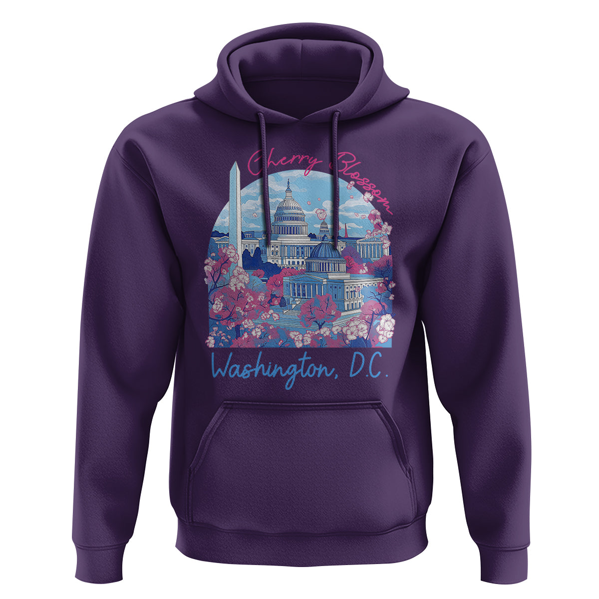 Washington DC Lover Cherry Blossom Hoodie - Wonder Print Shop