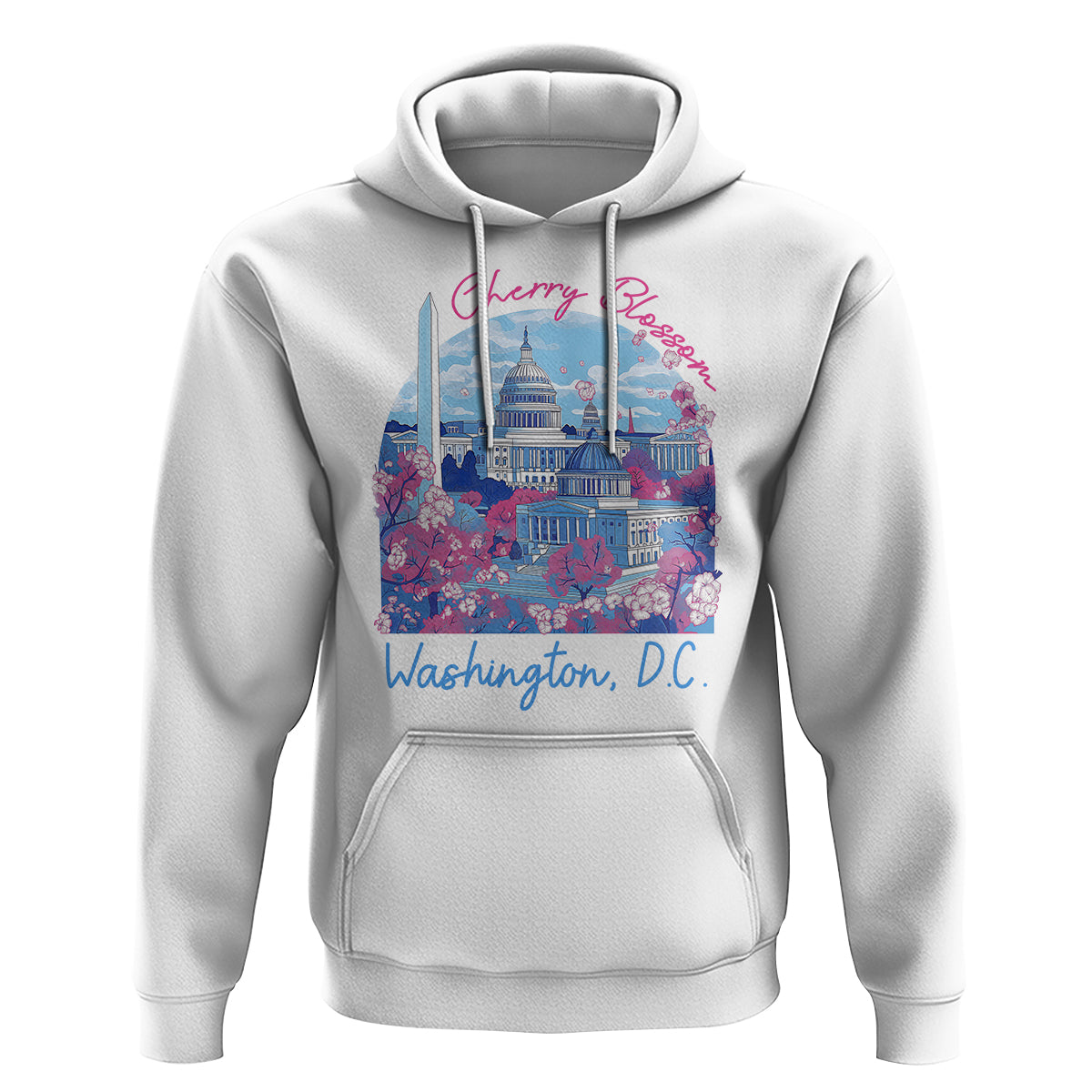 Washington DC Lover Cherry Blossom Hoodie - Wonder Print Shop