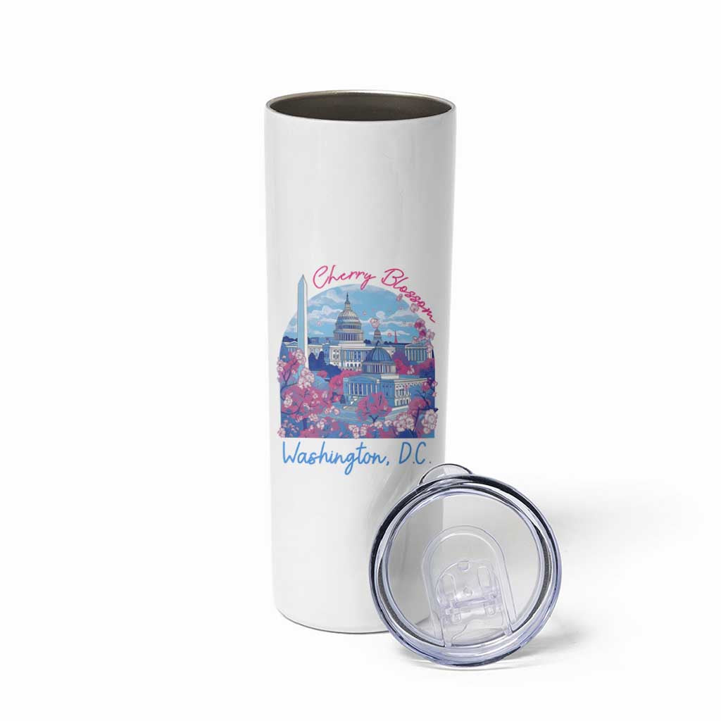 Washington DC Lover Skinny Tumbler Cherry Blossom