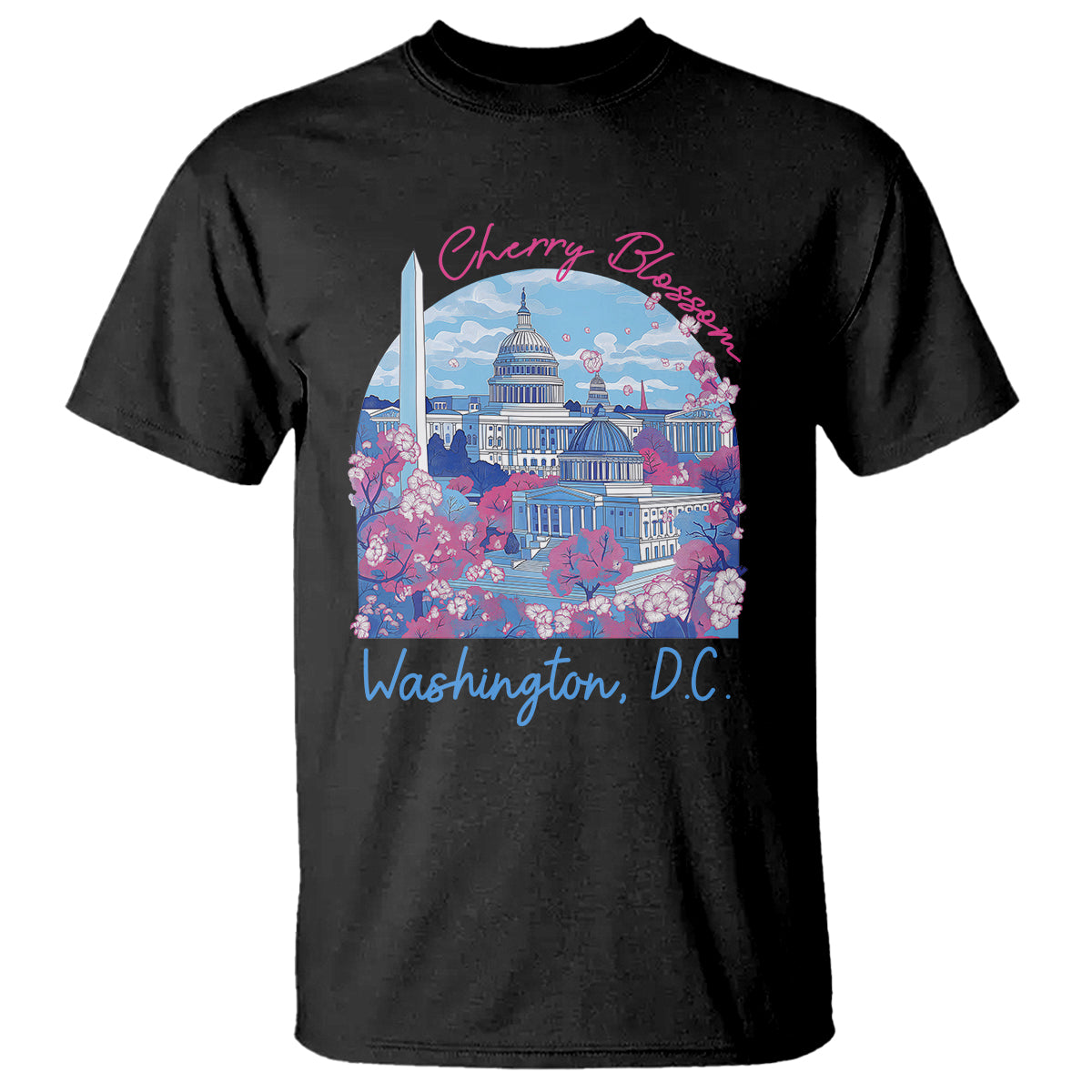 Washington DC Lover Cherry Blossom T Shirt - Wonder Print Shop