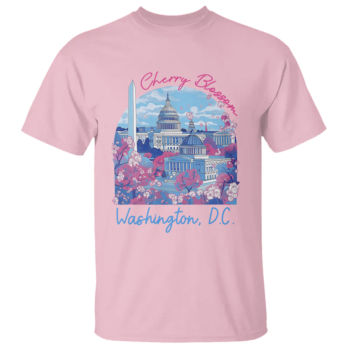Washington DC Lover Cherry Blossom T Shirt - Wonder Print Shop