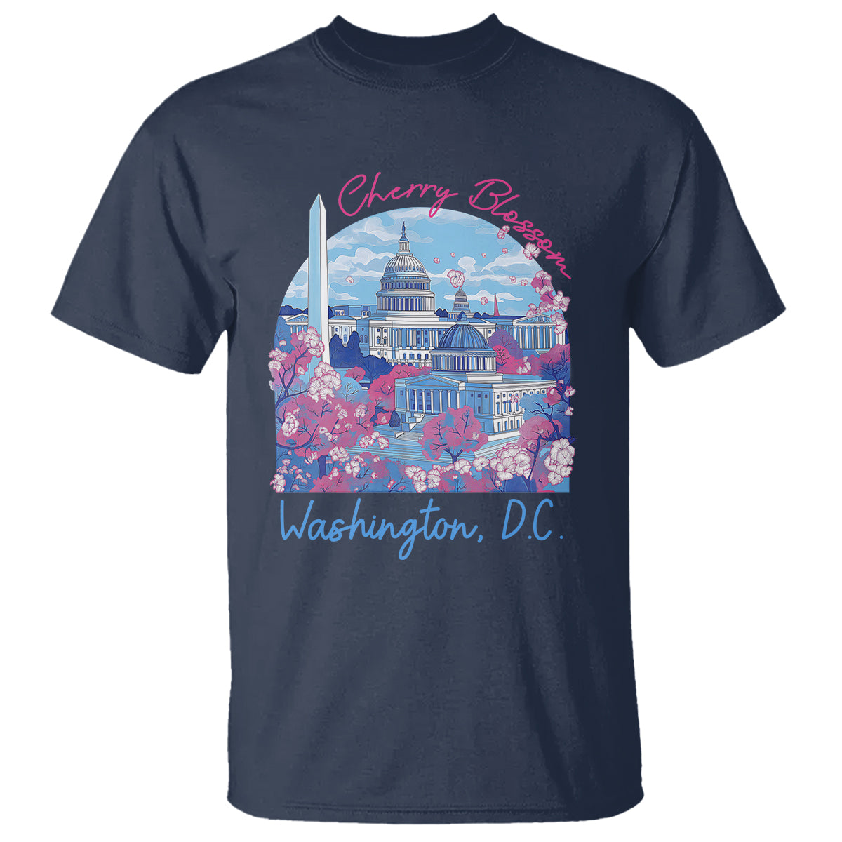 Washington DC Lover Cherry Blossom T Shirt - Wonder Print Shop