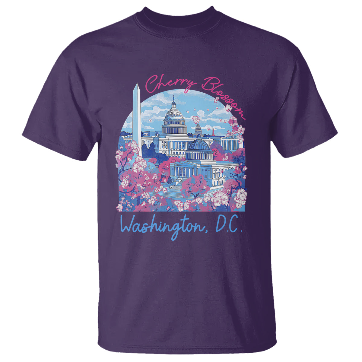 Washington DC Lover Cherry Blossom T Shirt - Wonder Print Shop