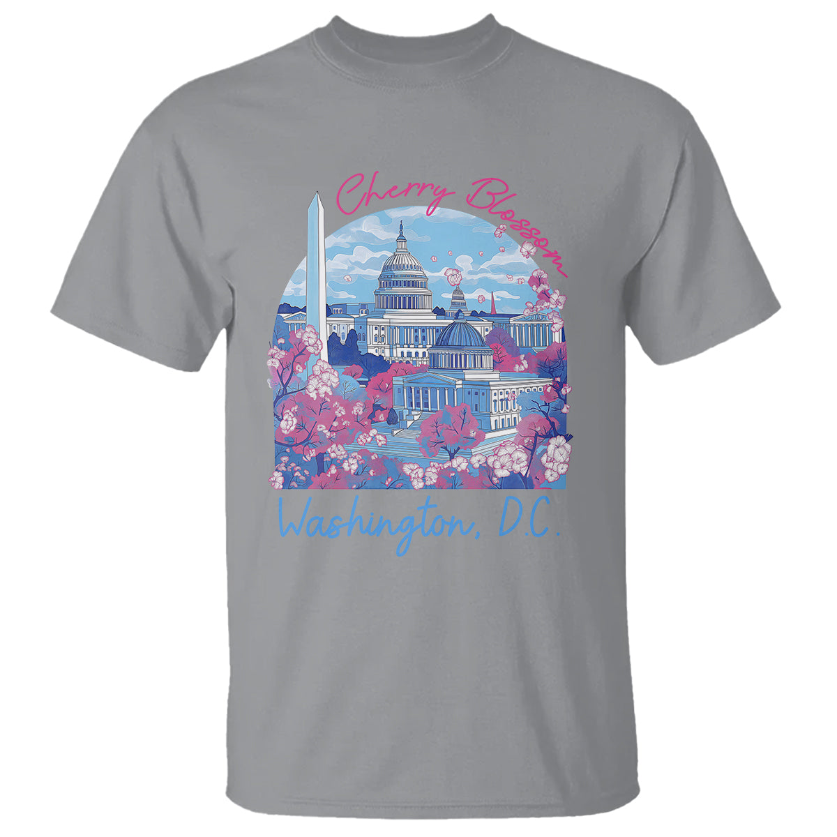 Washington DC Lover Cherry Blossom T Shirt - Wonder Print Shop