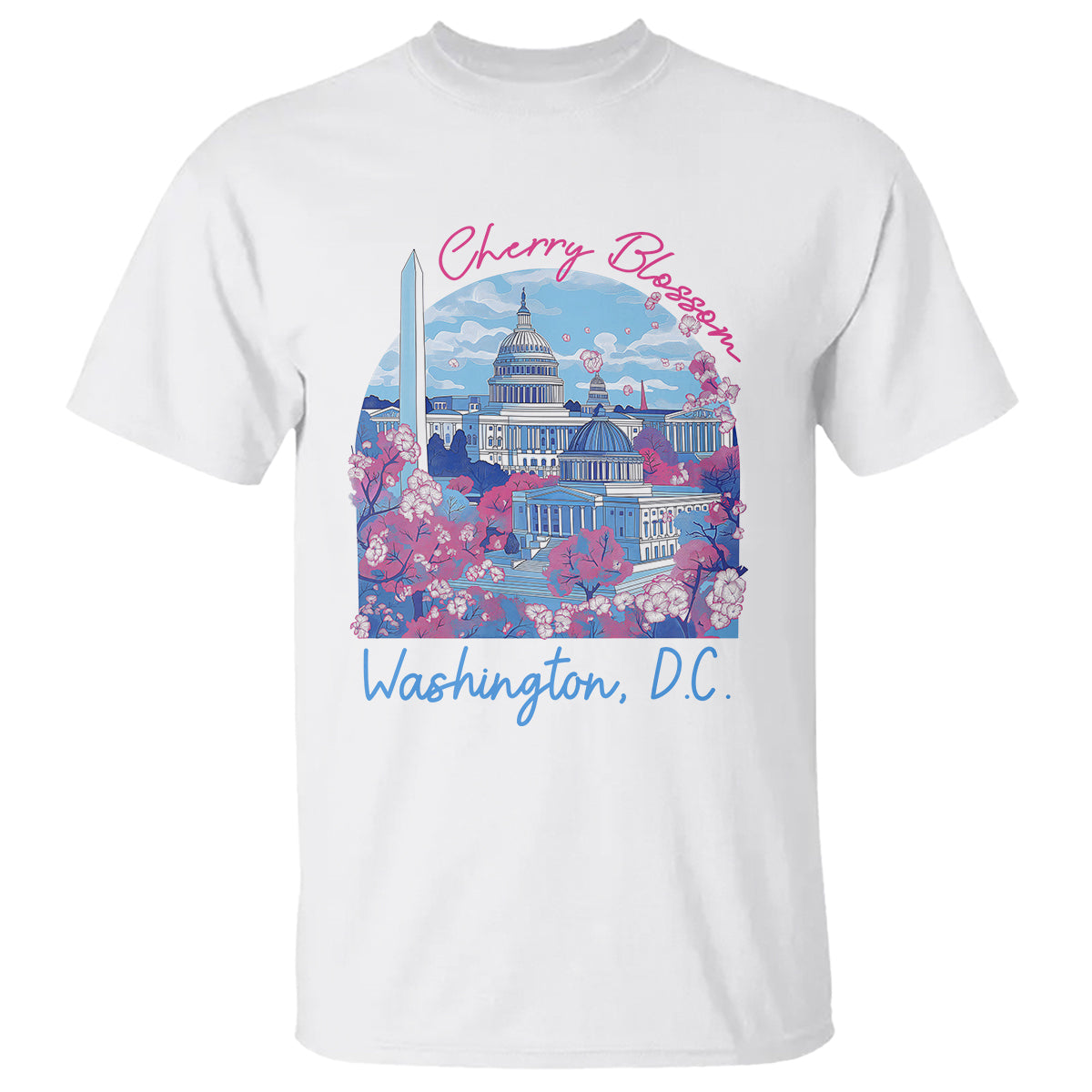 Washington DC Lover Cherry Blossom T Shirt - Wonder Print Shop