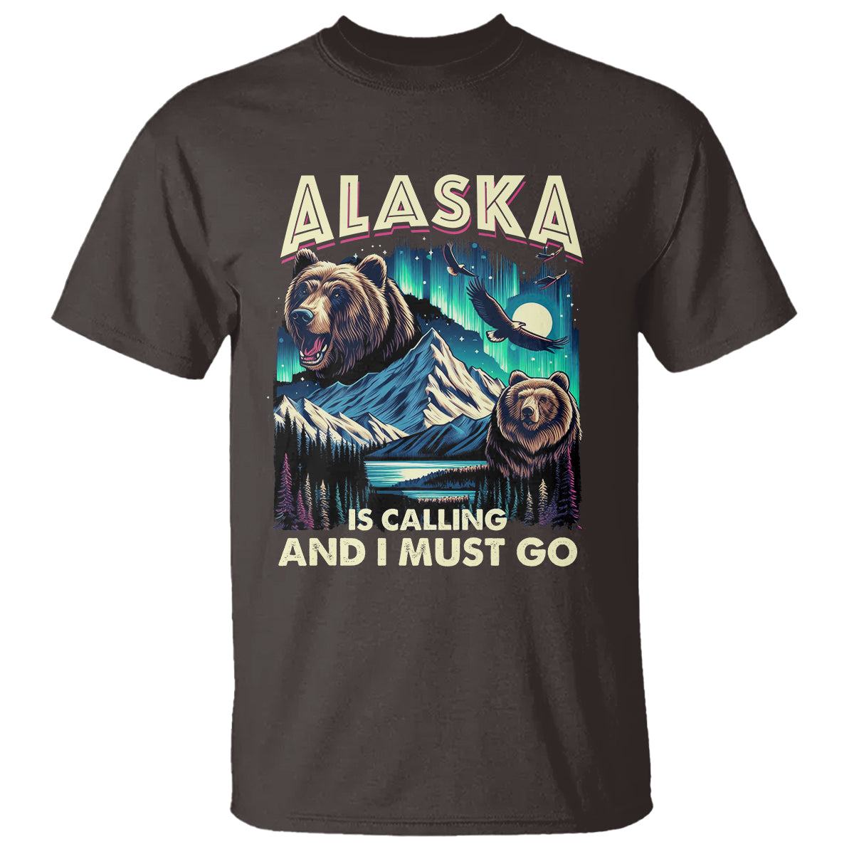 Alaska Is Calling And I Must Go Aurora Beer Home T Shirt - Wonder Print Shop