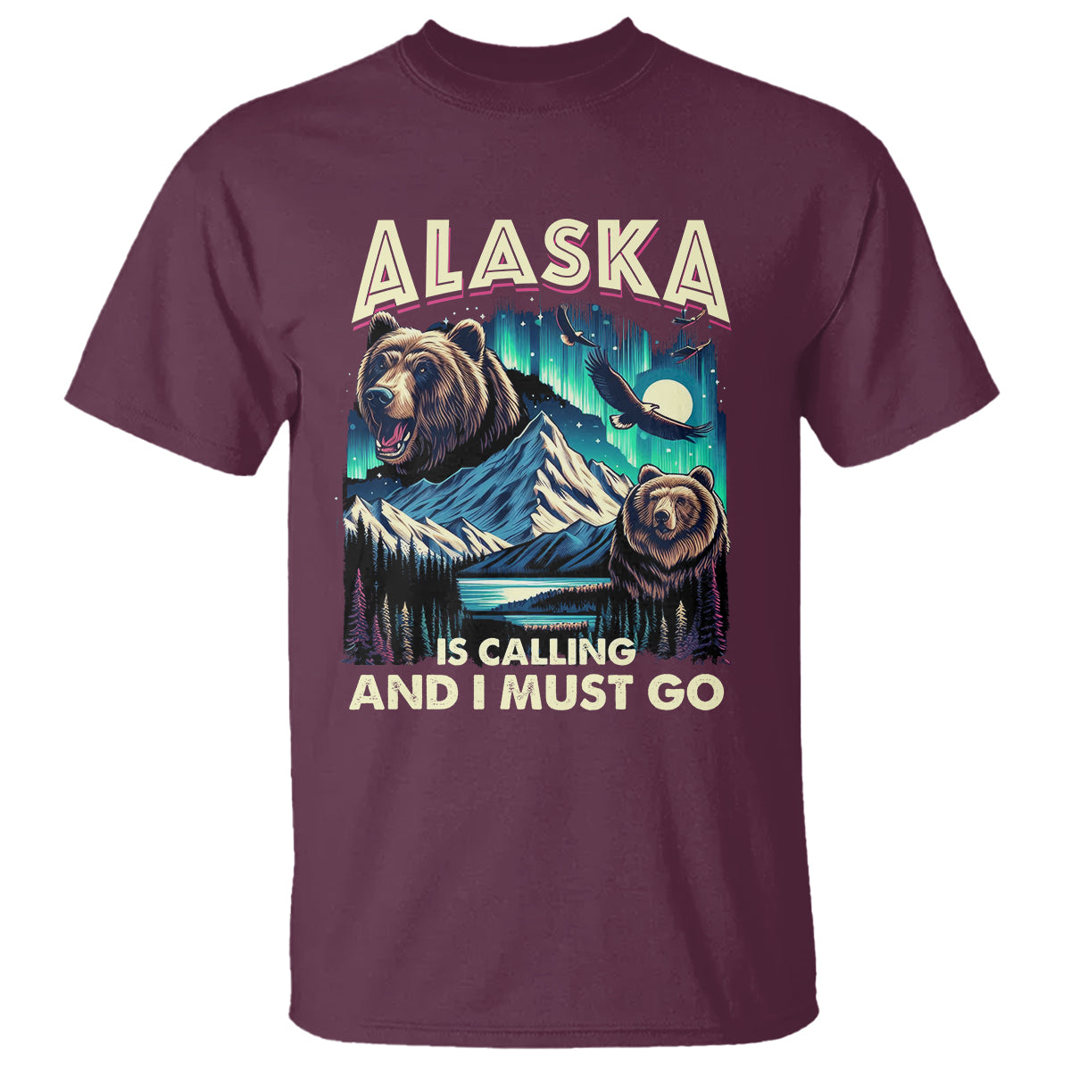 Alaska Is Calling And I Must Go Aurora Beer Home T Shirt - Wonder Print Shop
