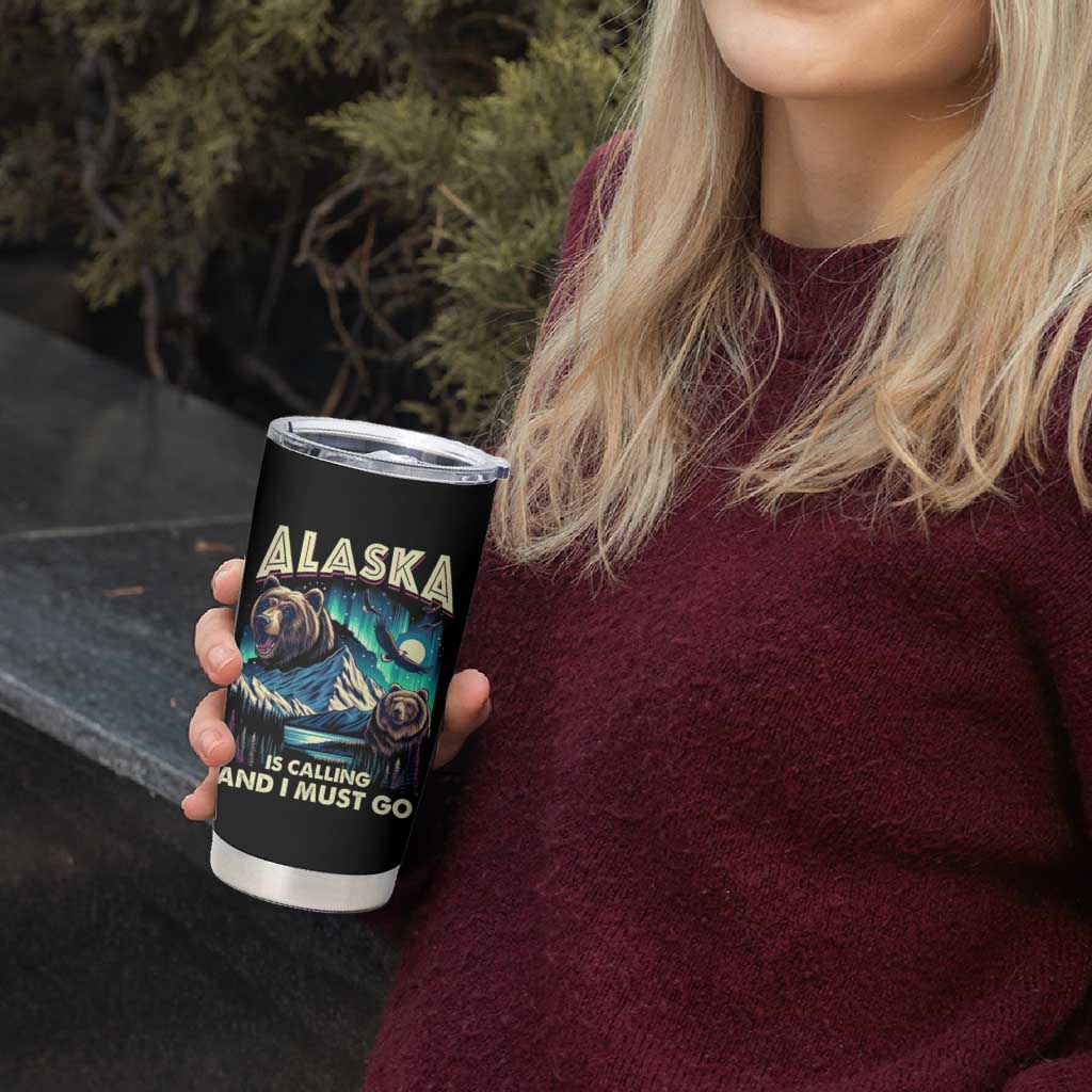 Alaska Is Calling And I Must Go Aurora Beer Home Tumbler Cup