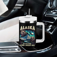 Alaska Is Calling And I Must Go Aurora Beer Home Tumbler With Handle