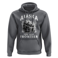 Alaska Hoodie The Last Frontier Vintage Bear Home - Wonder Print Shop