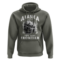 Alaska Hoodie The Last Frontier Vintage Bear Home - Wonder Print Shop