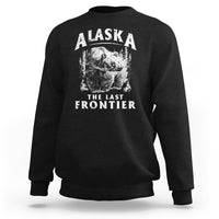 Alaska Sweatshirt The Last Frontier Vintage Bear Home - Wonder Print Shop