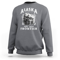Alaska Sweatshirt The Last Frontier Vintage Bear Home - Wonder Print Shop