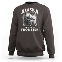 Alaska Sweatshirt The Last Frontier Vintage Bear Home - Wonder Print Shop