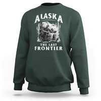 Alaska Sweatshirt The Last Frontier Vintage Bear Home - Wonder Print Shop
