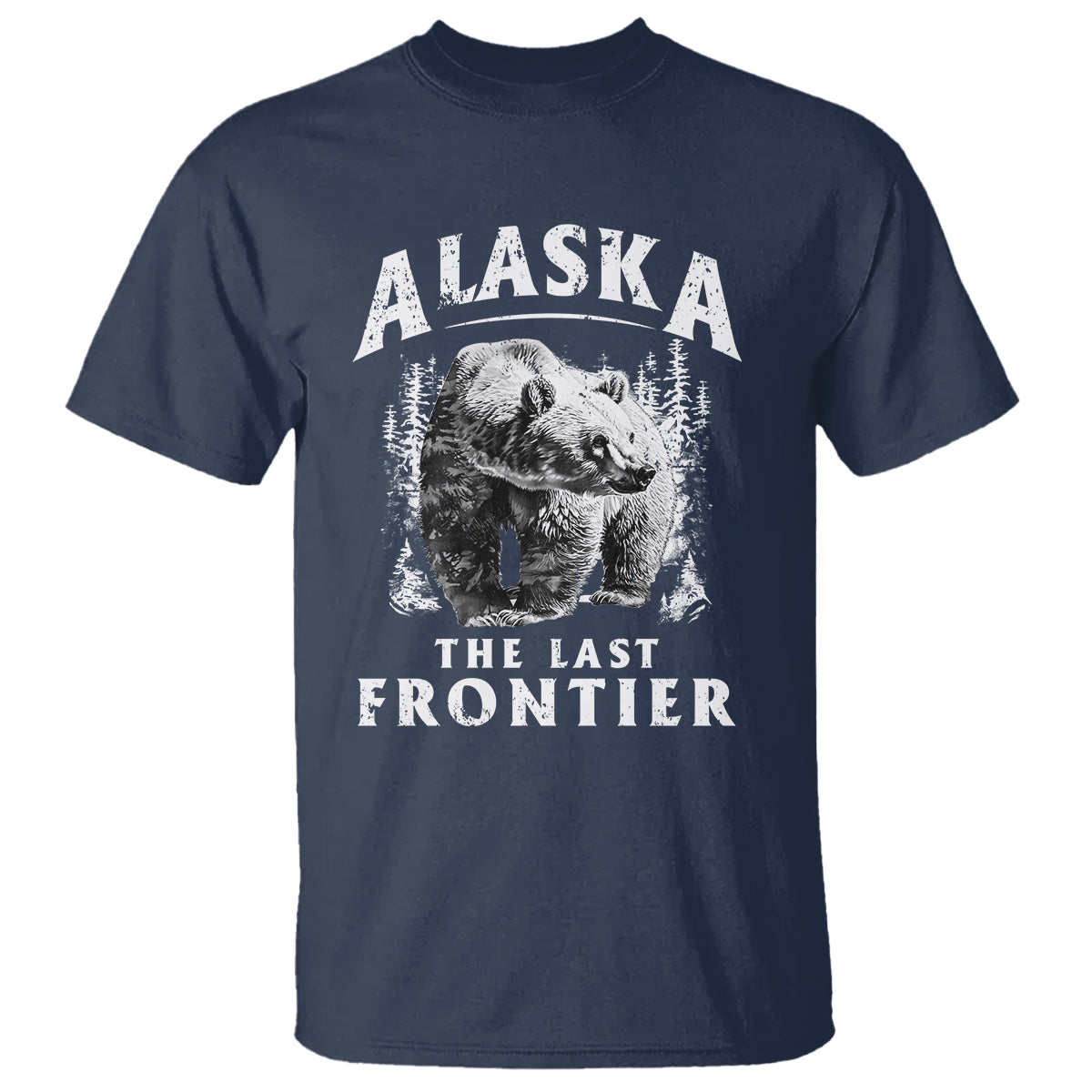 Alaska T Shirt The Last Frontier Vintage Bear Home - Wonder Print Shop