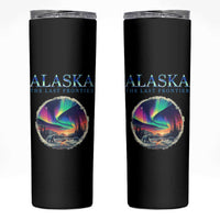 Alaska Aurora Skinny Tumbler The Last Frontier Polar Bear