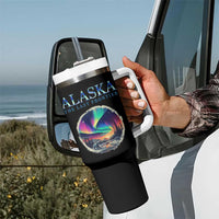 Alaska Aurora Tumbler With Handle The Last Frontier Polar Bear