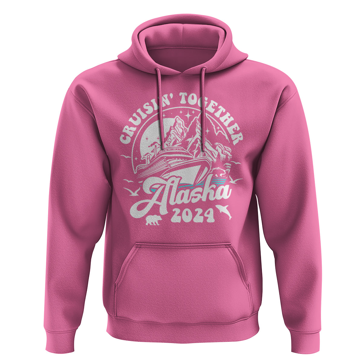Cruisin' Together Alaska 2024 Cruise Trip Hoodie - Wonder Print Shop