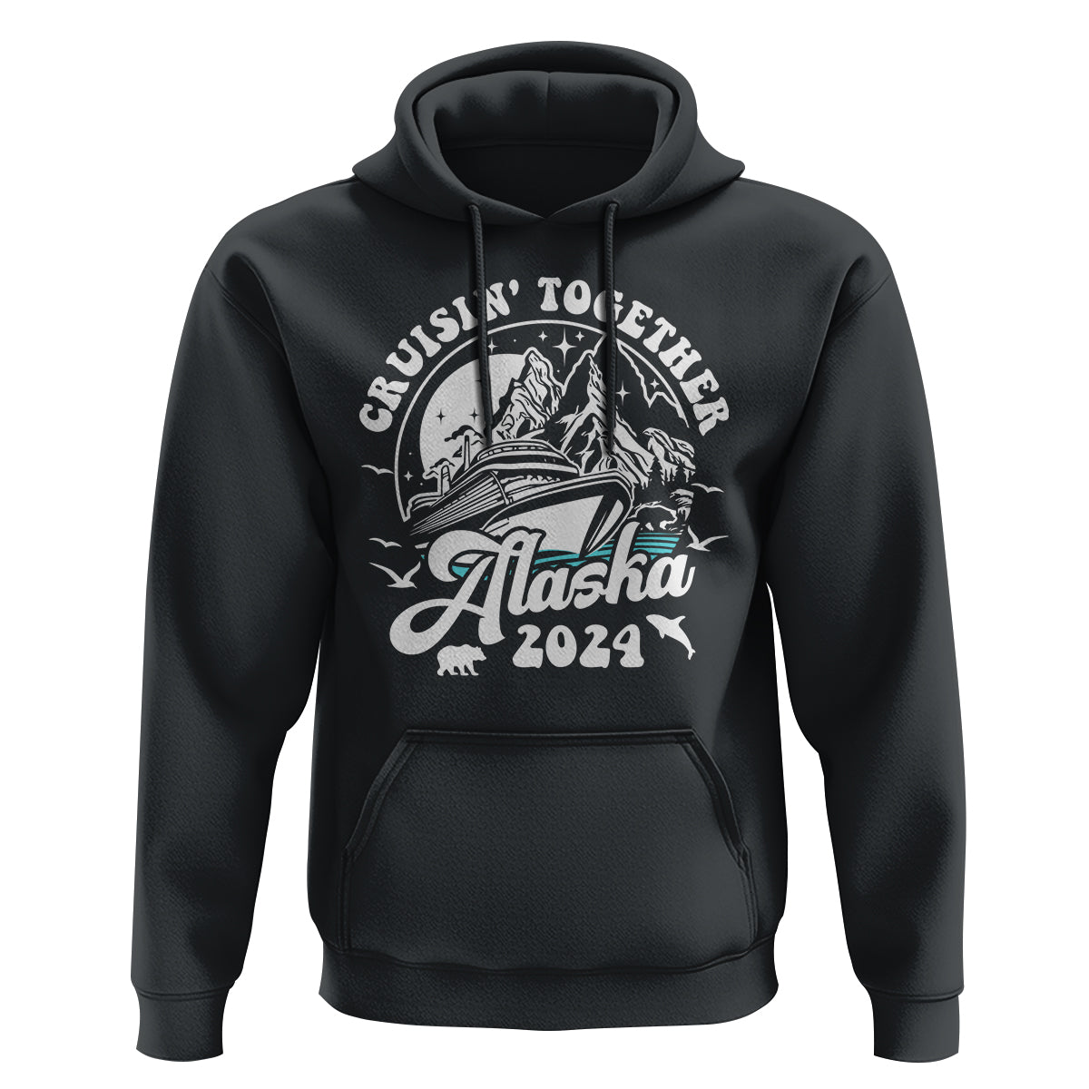 Cruisin' Together Alaska 2024 Cruise Trip Hoodie - Wonder Print Shop