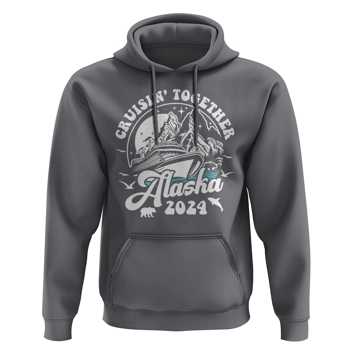 Cruisin' Together Alaska 2024 Cruise Trip Hoodie - Wonder Print Shop