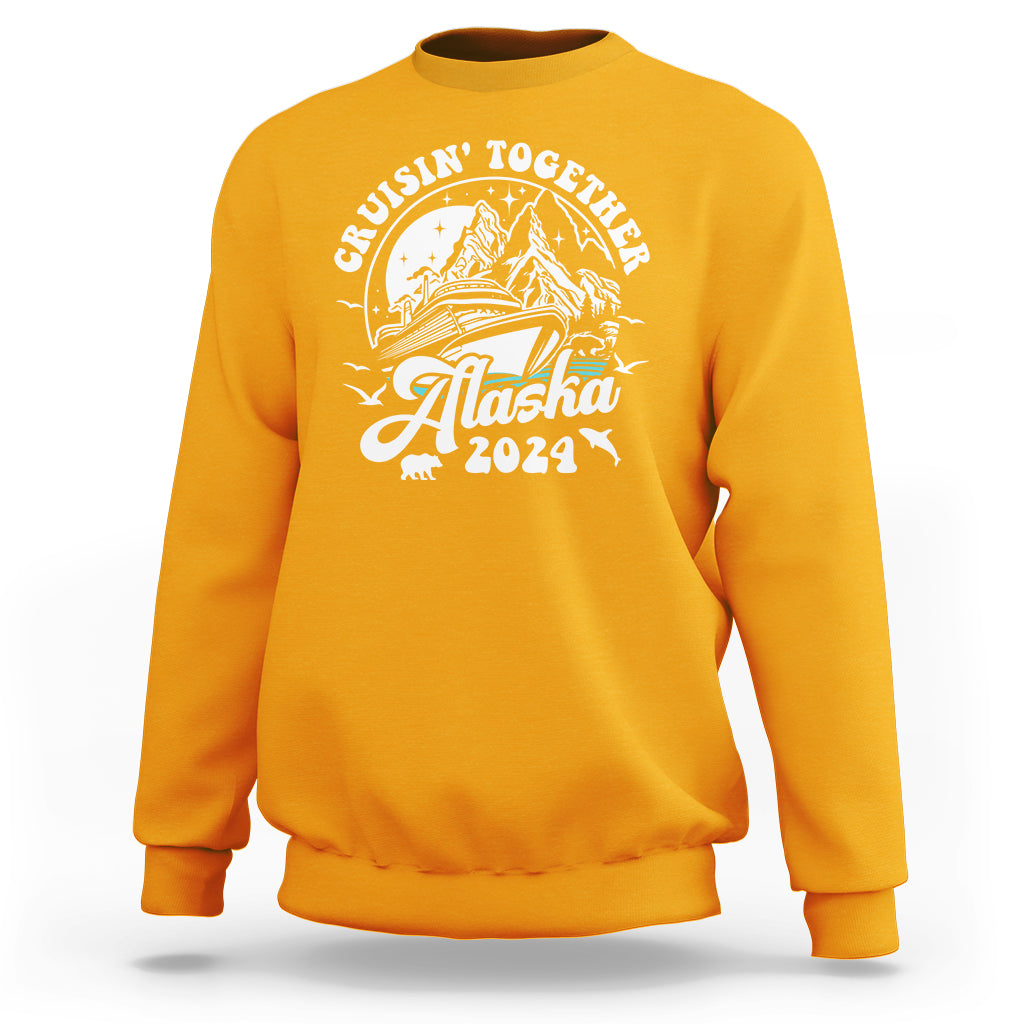 Cruisin' Together Alaska 2024 Cruise Trip Sweatshirt - Wonder Print Shop