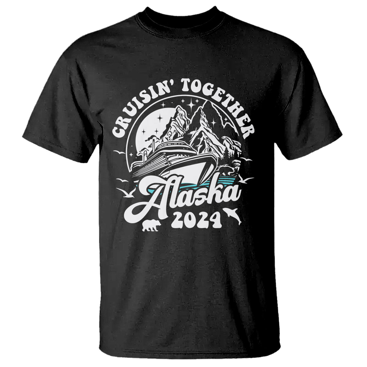 Cruisin' Together Alaska 2024 Cruise Trip T Shirt - Wonder Print Shop
