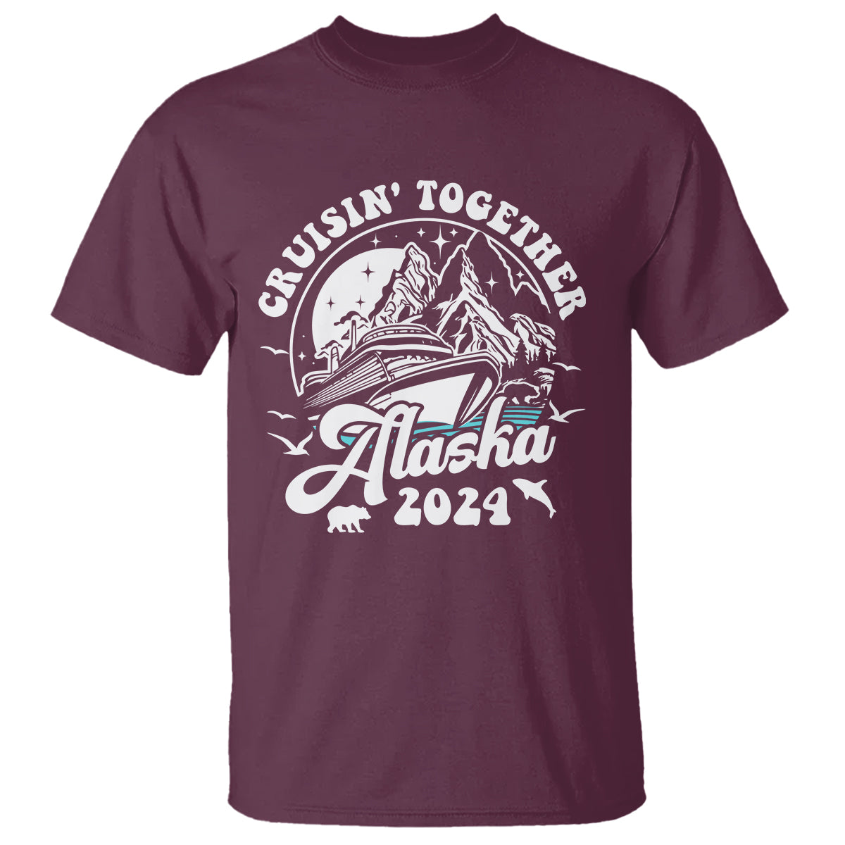 Cruisin' Together Alaska 2024 Cruise Trip T Shirt - Wonder Print Shop
