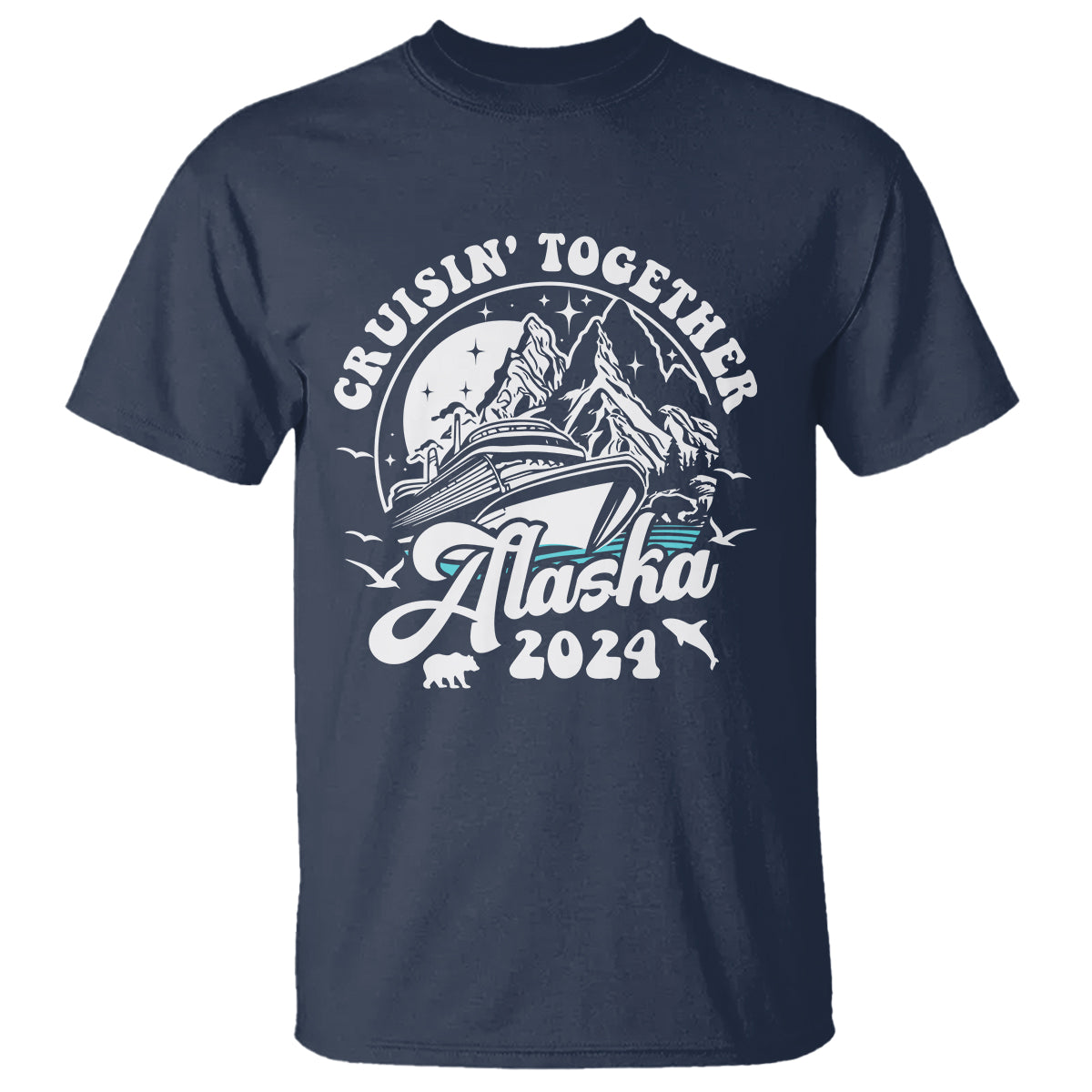 Cruisin' Together Alaska 2024 Cruise Trip T Shirt - Wonder Print Shop